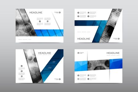 Brochure layout template flyer design vector, Magazine booklet cover abstract background Poster leaflet